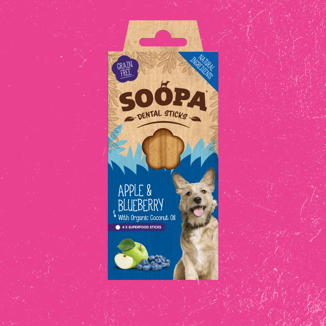 Soopa Pets Apple & Blueberry Dental Sticks