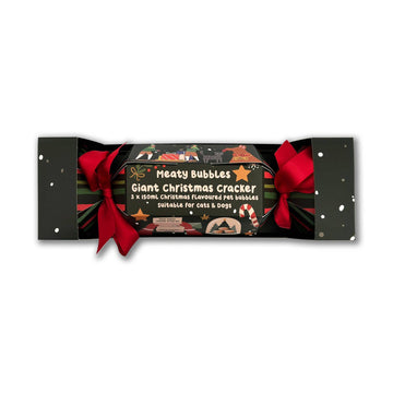 Meaty Bubbles Giant Christmas Cracker 3 x 150ml Christmas flavours