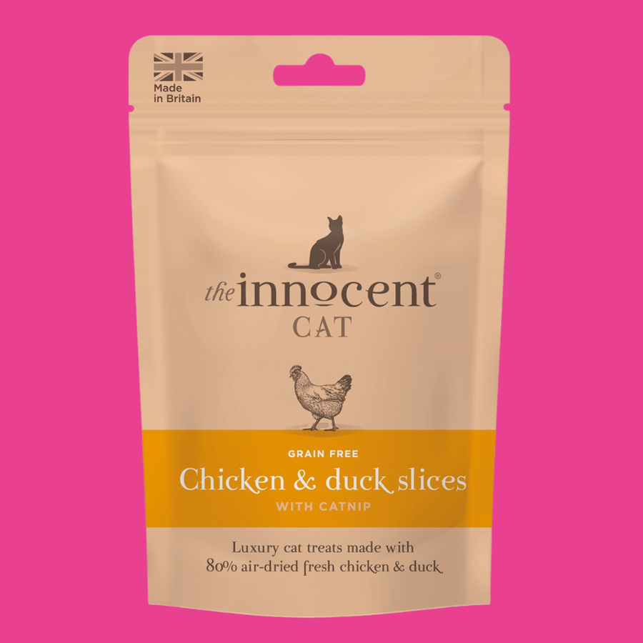 The Innocent Cat Chicken & Duck Slices with Catnip 70g