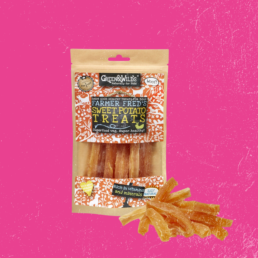 Green & Wild's Sweet Potato Dog Treats, 100g